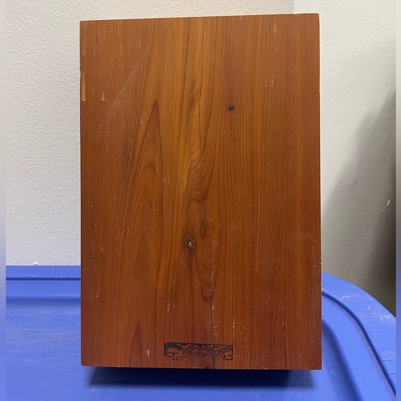 Vintage Holy Bible Brotherhood of Carpenters Union Made Wood Stash Trinket Box - Picture 4 of 13